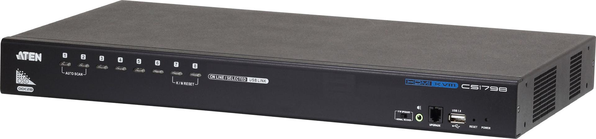ATEN CS1798 KVM-Switch 8-Port HDMI USB 1U Schwarz