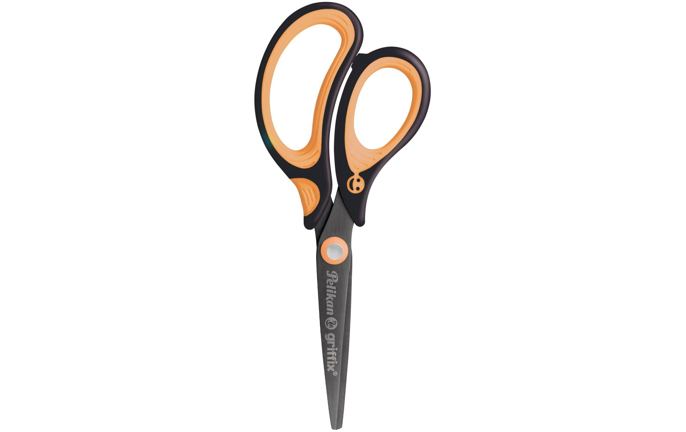 Pelikan Griffix Schere Linkshänder Schwarz, Orange