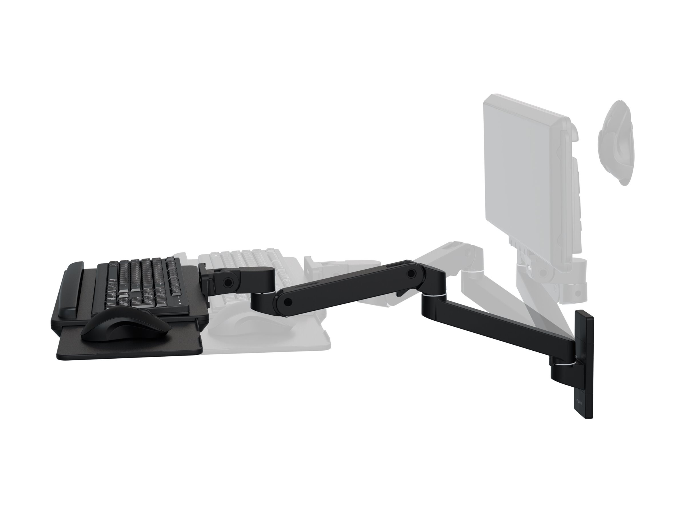 Ergotron LX Pro Tastatur-/Mausablage mit Stützarmhalterung Schwarz