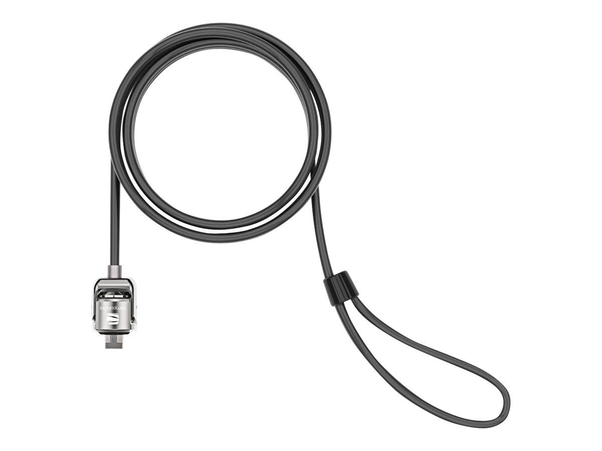 Compulocks CL15 T-bar Security Keyed Cable Lock Schwarz, Silber