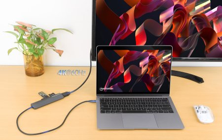 Manhattan 190442 Dockingstation USB-C 3.2 Gen 1 HDMI Space-grau