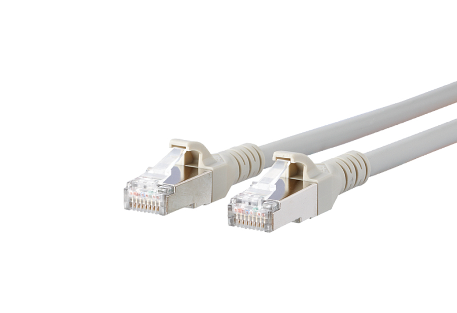 METZ CONNECT Patchkabel Cat.6A 20 m S/FTP Grau