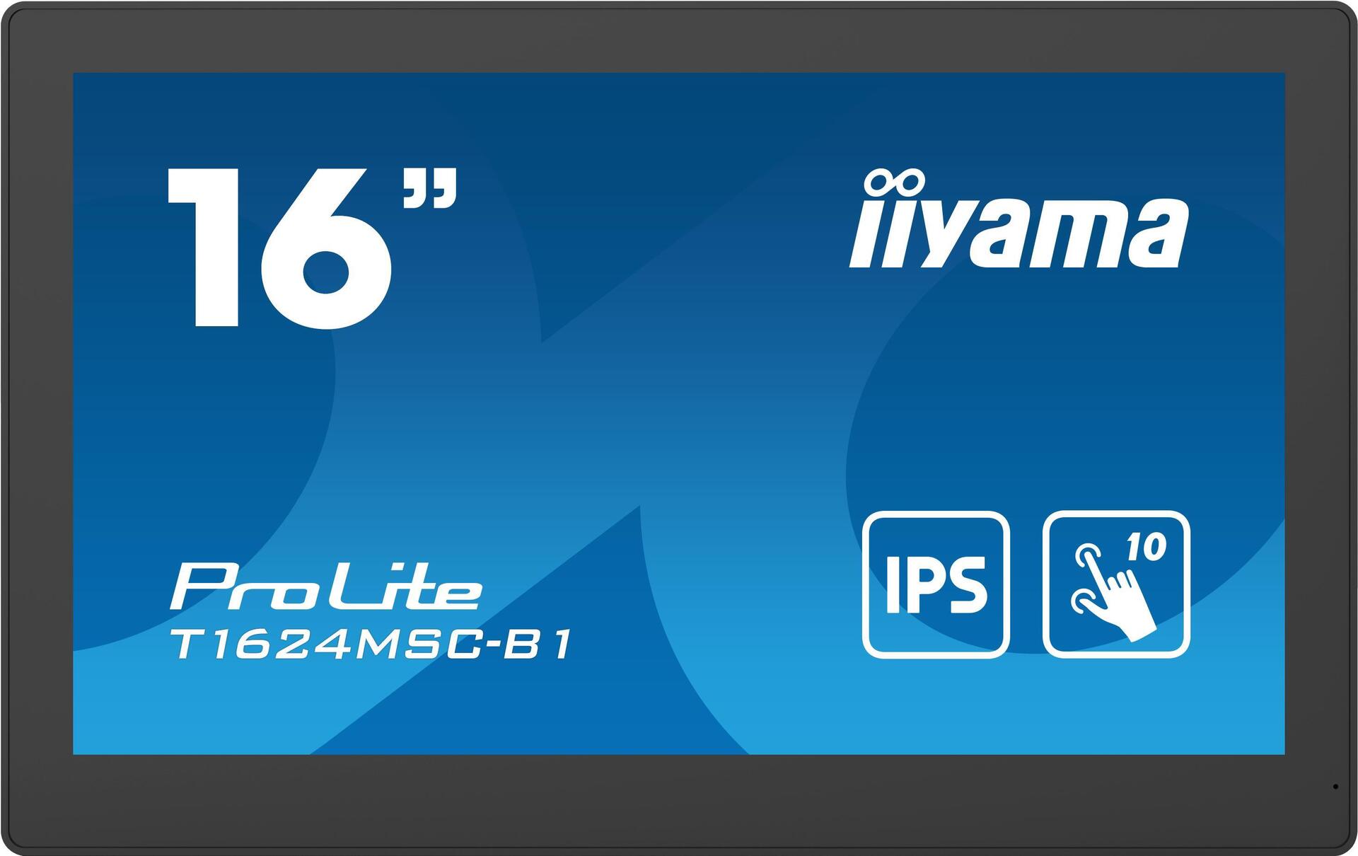 iiyama T1624MSC-B1 Signage-Display Interaktiver Flachbildschirm 39,6 cm (15.6" ) IPS 450 cd/m² Full HD Schwarz Touchscreen 24/7 [Energieklasse G] (T1624MSC-B1)