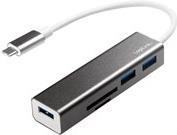 Logilink USB-C 3-Port Hub with Card Reader (UA0305)