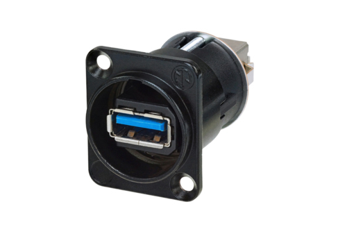 Neutrik NAUSB3-B USB 3.0 Gender Changer Schwarz