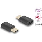Delock USB Adapter 40 Gbps USB Type-C™ PD 3.1 240 W Stecker zu Buchse Portschoner 8K 60 Hz (60237)