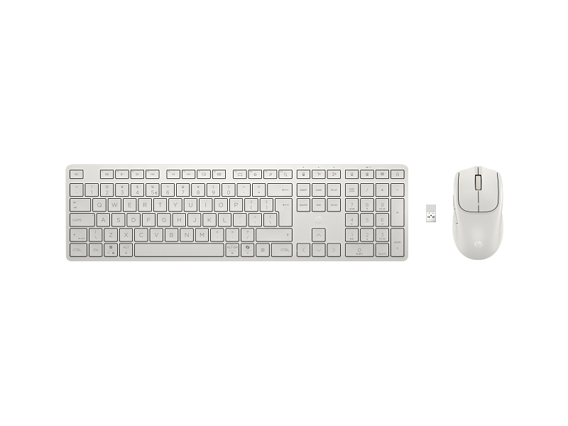 HP 495C Multi-Device Dual-Mode Maus-Tastatur-Set weiß DE