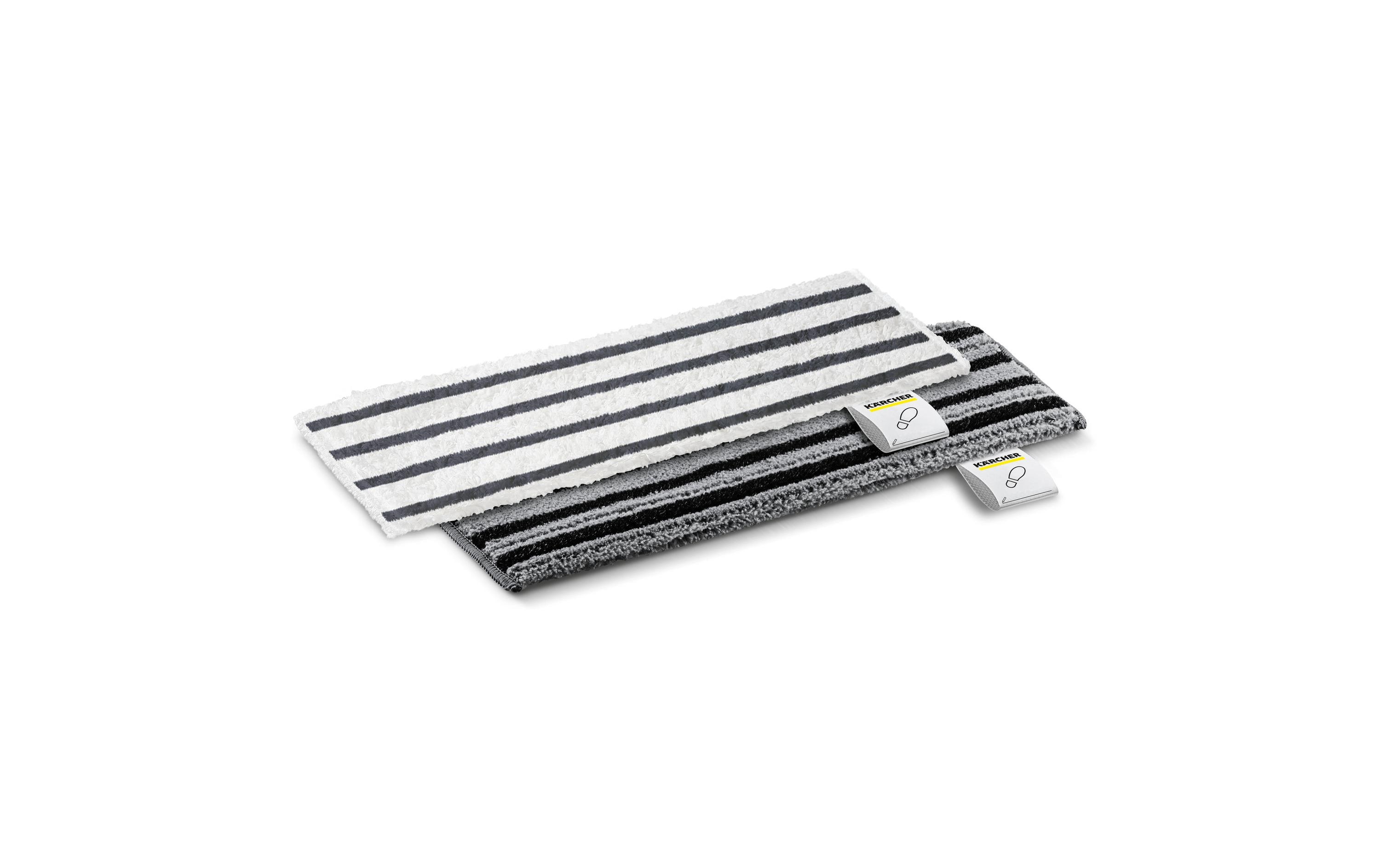 Kärcher Power Bodentuch-Set EasyFix 115 x 345 mm, 2 Stück, Schwarz/Grau/Weiß