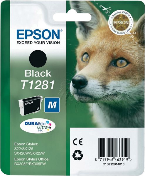 EPSON T1281 Schwarz Tintenpatrone