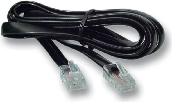 EFB-Elektronik Modularkabel RJ12 (6/6) - RJ45 (8/8), schwarz, 6 m Hersteller: EFB Elektronik (K2406SW.6)