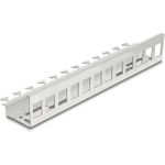 Delock Keystone Metall Halterung 12 Port für Hutschienen und Wandmontage (90631)