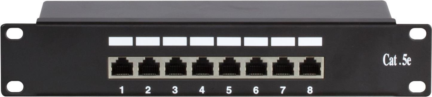 DS-IT Patchpanel 10”, 8-fach FTP Patchpanel CAT 5e (DS-10Patch5-8FTP)