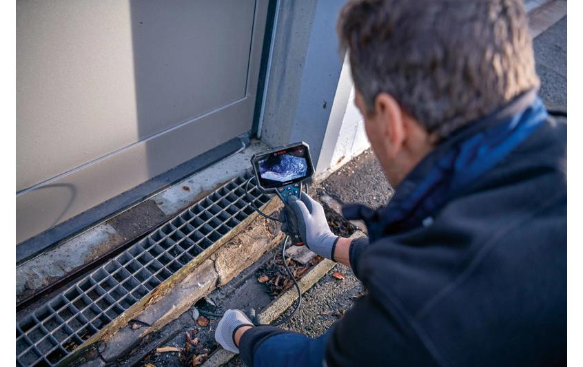 Bosch Professional GIC 12 V-5-27 C Inspektionskamera 1280 x 720 Pixel Blau, Schwarz