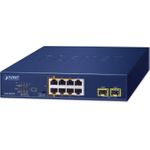 PLANET 2-Port 10/100/1000T 802.3bt Unmanaged Gigabit Ethernet (10/100/1000) Power over Ethernet (PoE) Blau (GSD-1022UP) (B-Ware)
