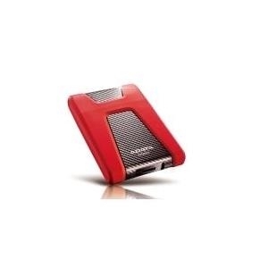 ADATA Externí HDD 1TB 2.5" USB 3.1 DashDrive Durable HD650, cervený (gumový, nárazu odolný) (AHD650-1TU31-CRD)