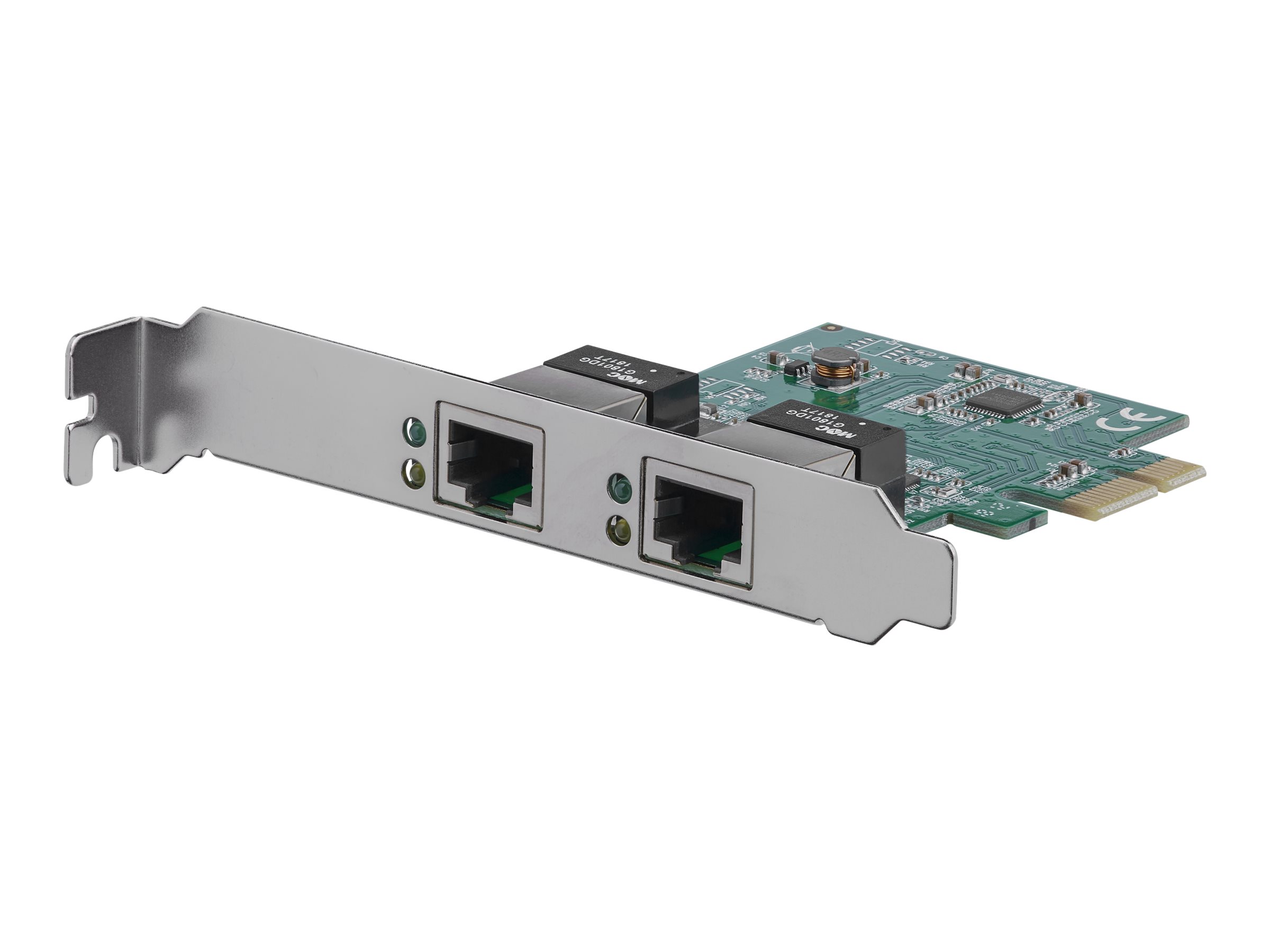 StarTech.com Dual Port Gigabit PCI Express Server Netzwerkkarte - PCIe x1 - 2x Gigabit Ethernet - Low Profile