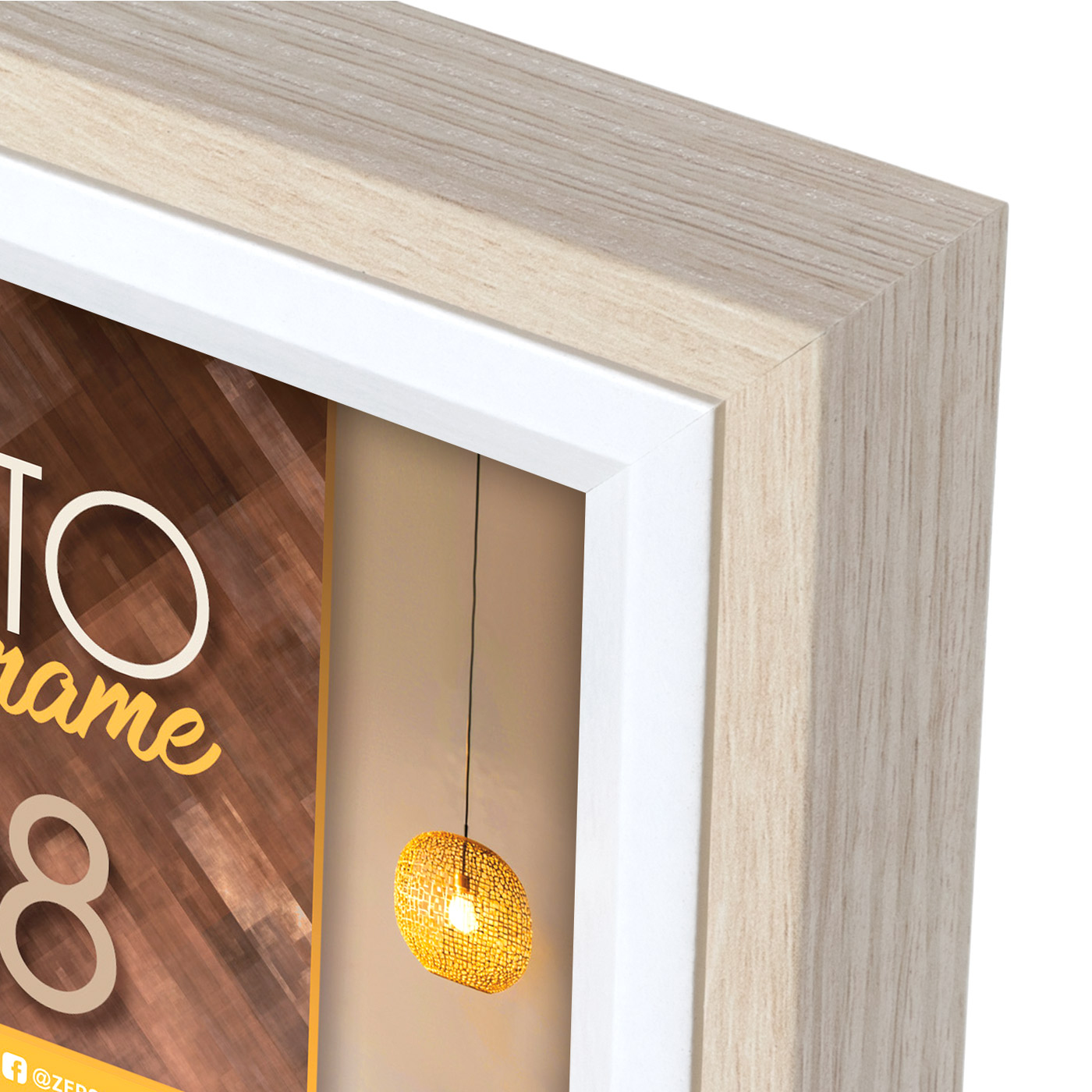 Zep BG657C Bologna cream 13x18 Holz Bilderrahmen Weiß