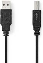 Nedis CCGL60100BK10 USB Kabel USB 2.0 1 m USB A USB B Schwarz (CCGL60100BK10)