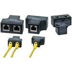 LogiLink RJ45 Anschlussverdoppler, 1:1 parallel geschaltet 1 x RJ45 Kupplung (MP0138)