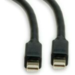 Roline DisplayPort Anschlusskabel 1.00 m 11.04.5817 Geschirmt Schwarz [1x Mini-DisplayPort Stecker - 1x Mini-DisplayPort Stecker] (11.04.5817)