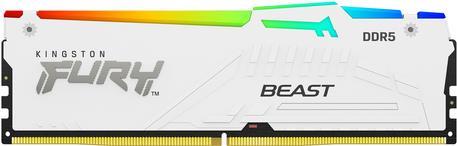 KINGSTON FURY Beast 128GB 5600MT/s DDR5 CL40 DIMM Kit of 4 White RGB XMP (KF556C40BWAK4-128)
