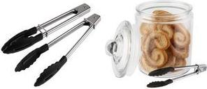 APS Mini-Universalzange, Länge: 180 mm, 2er Set Edelstahl poliert, Greifer aus Polyamid, - 1 Stück (75870)