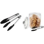 APS Mini-Universalzange, Länge: 180 mm, 2er Set Edelstahl poliert, Greifer aus Polyamid, - 1 Stück (75870)