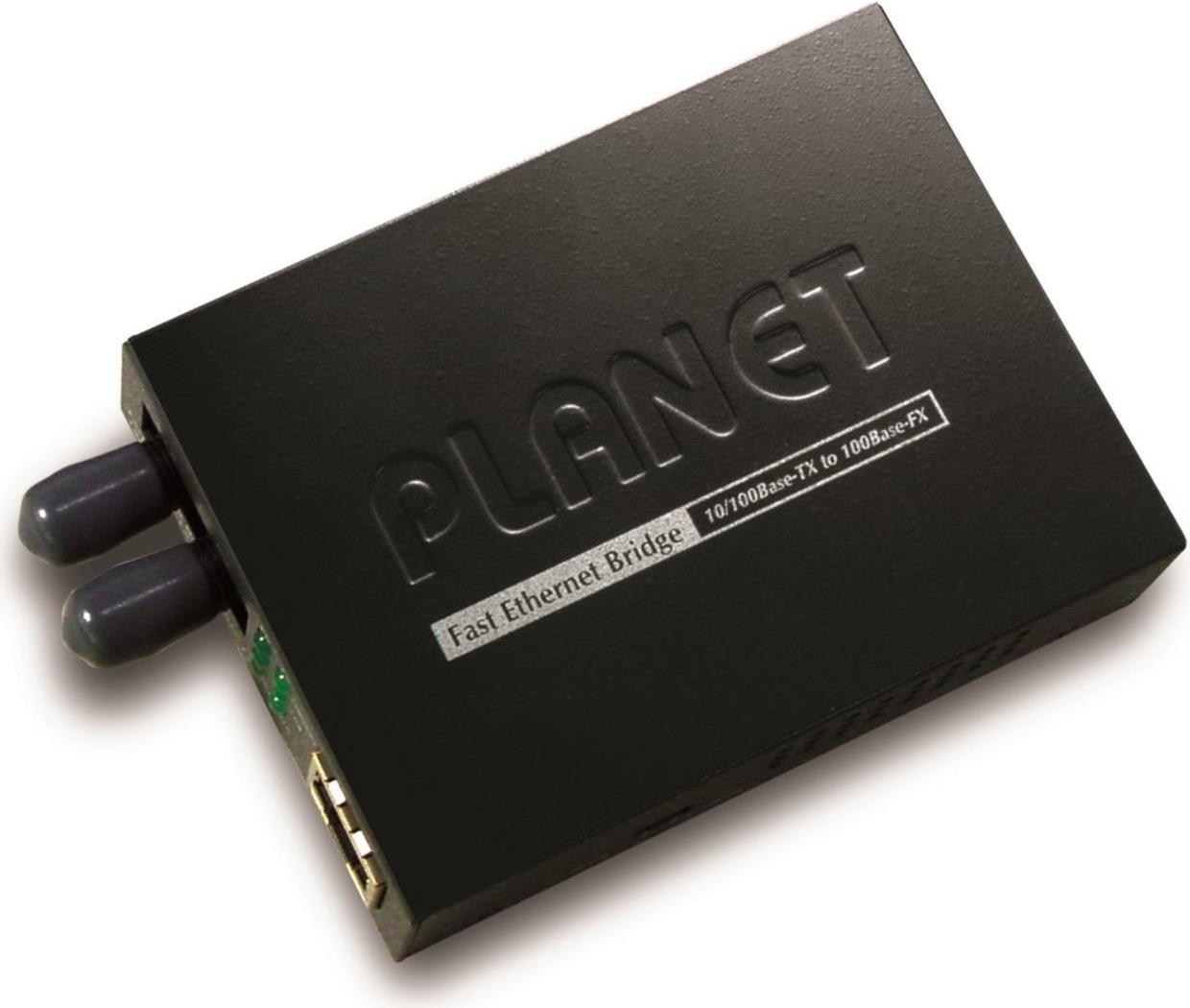 PLANET 10/100Base-TX to 100Base-FX (SC) Bridge Media Converter Medien Konverter (FT-802-R)