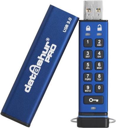 iStorage datAshur Pro USB-Stick 16 GB USB 3.0 AES 256-Bit Blau