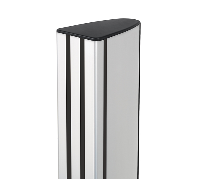 B-TECH System X BT8380-180/B V3 Vertikale Säule 1800 mm Aluminium Schwarz