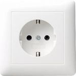 GIRA Standard 55 Schuko-Steckdose mit Vollplatte *reinweiss seidenmatt* (0440 27)