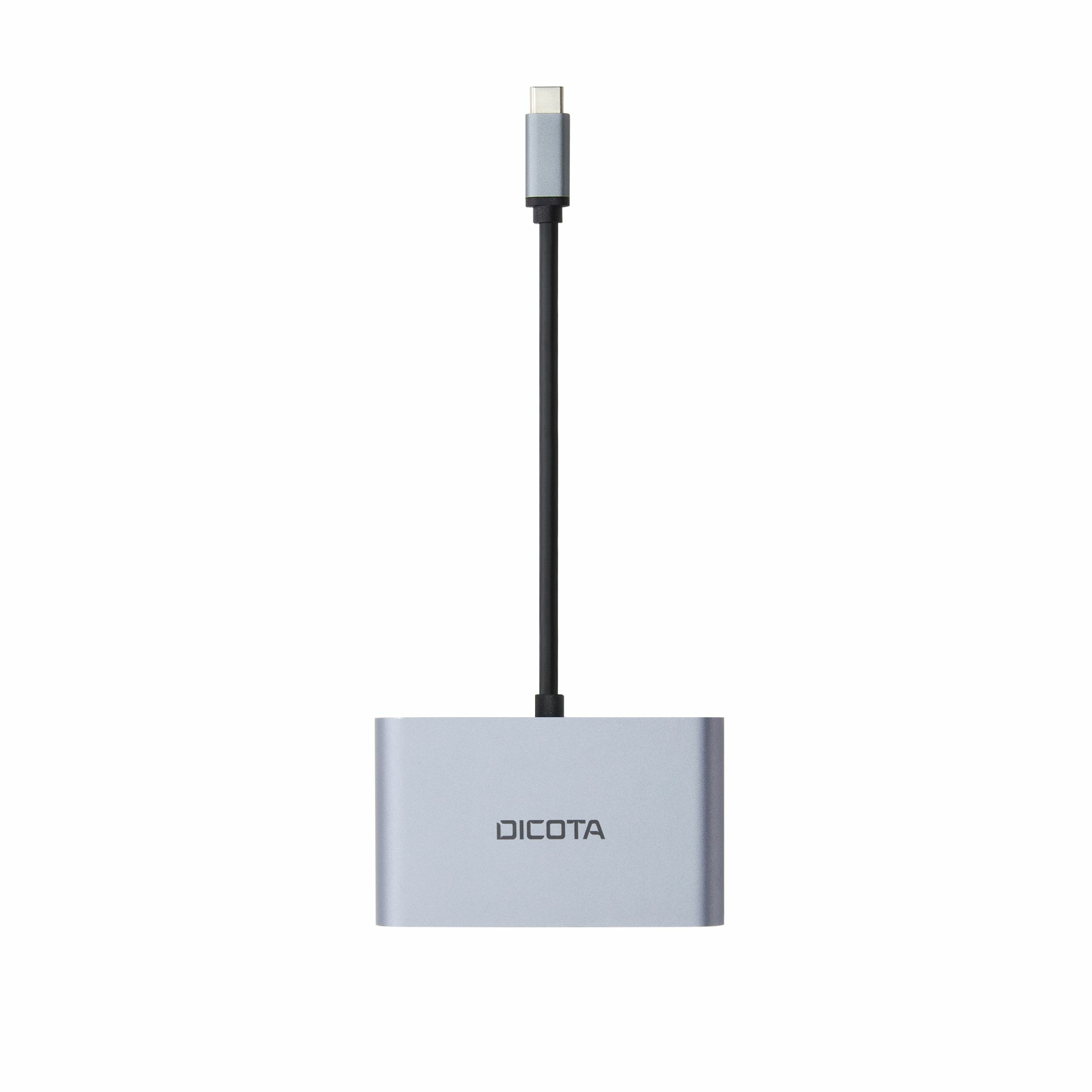 Dicota D32064 USB-C 5-in-1 Dockingstation 4K HDMI/DP PD Silber