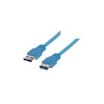 shiverpeaks BASIC-S USB 3.0 Kabel, A-Stecker - A-Kupplung 5,0 m, Kabel und Stecker: blau, doppelt geschirmt, max. (BS77135)