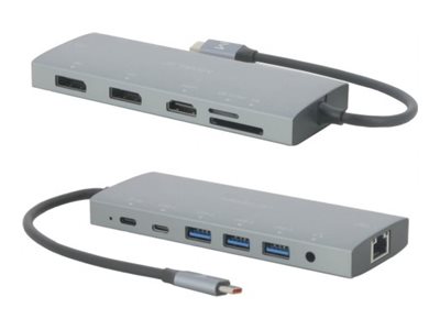 Mobilis Docking Station 12-in-1 USB-C 100 W Grau
