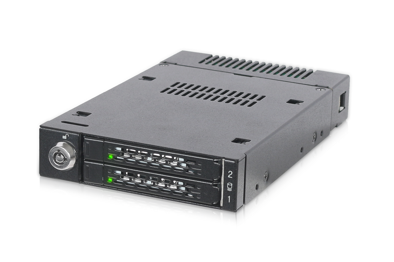 ICY Dock ToughArmor MB834M2K-B Wechselrahmen 2x M.2 NVMe U.2 Schwarz