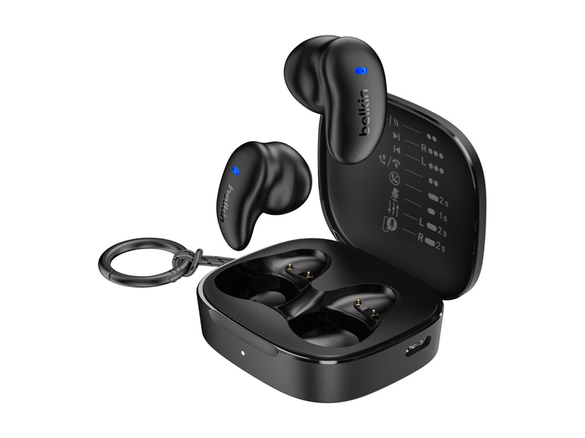 Belkin SoundForm Anywhere True Wireless Earbuds Schwarz