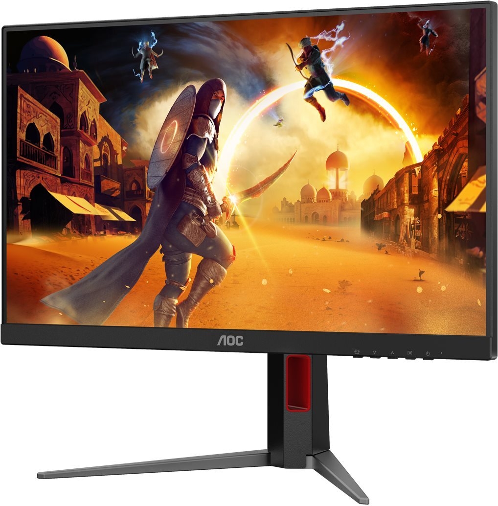 AOC 24G4HA, Gaming-Monitor - (60.5 cm (23.8 Zoll), schwarz (matt), FullHD, Fast-IPS, Adaptive-Sync, G-Sync kompatibel, 200Hz Panel)(TFT/LCD) [Energieklasse E] (24G4HA)