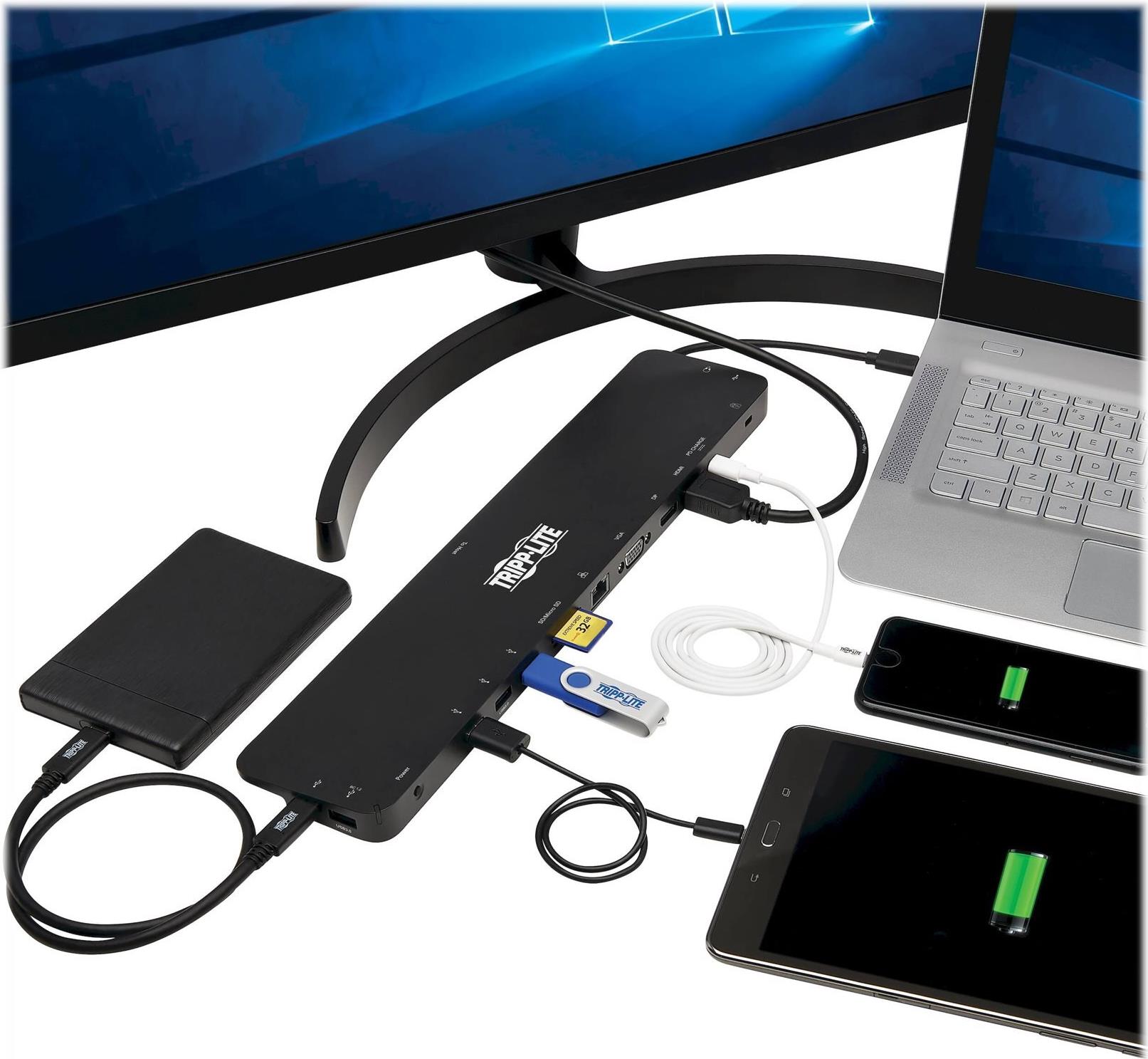 Eaton Tripp Lite Series U442-DOCK7D-B USB-C Dockingstation Schwarz