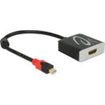 Delock Adapter mini DisplayPort 1.2 Stecker > HDMI Buchse 4K 60 Hz Aktiv (62735)