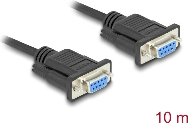 Delock Seriell Kabel RS-232 D-Sub9 Buchse zu 10 m (86827)
