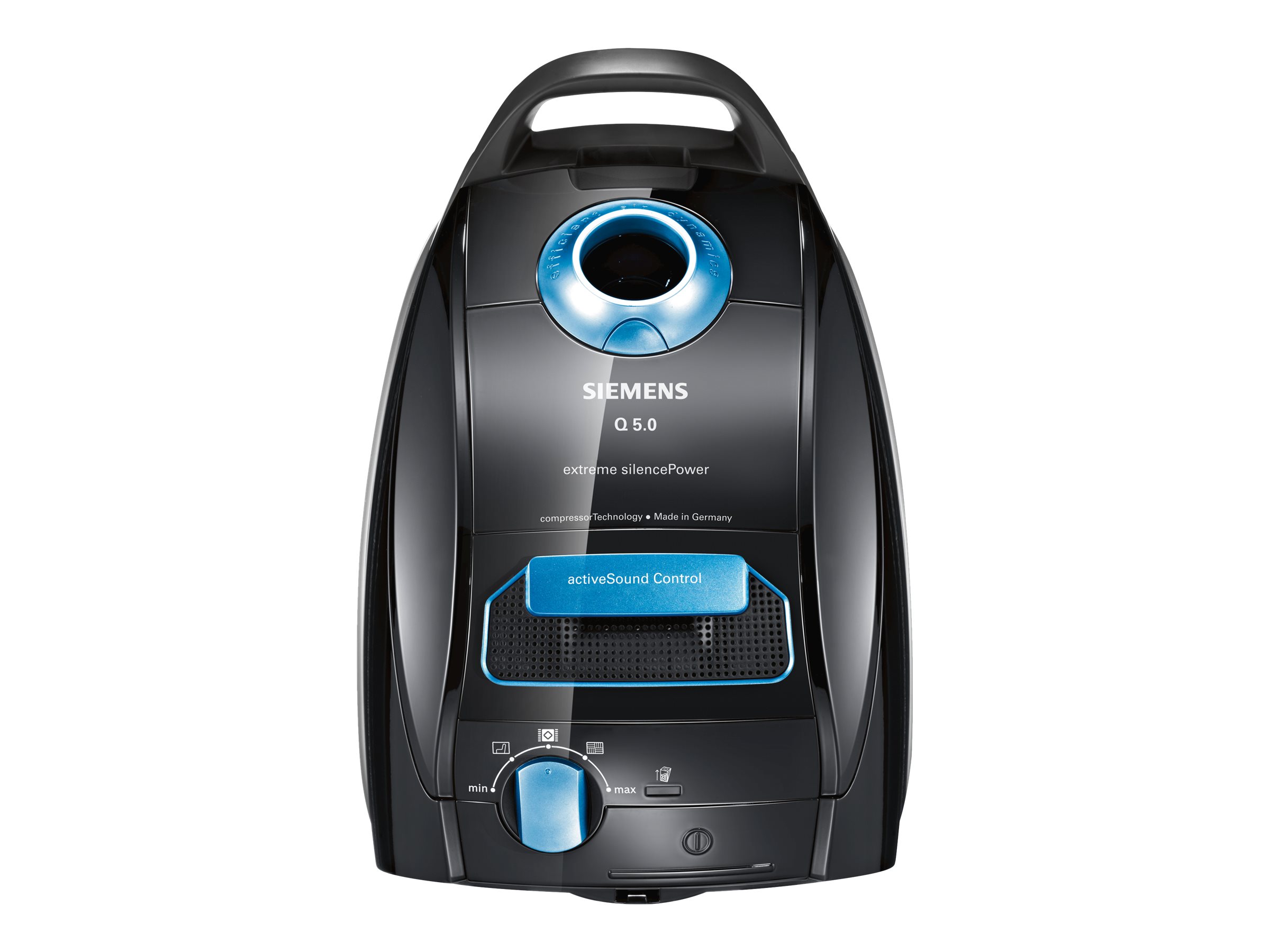 Siemens Q5.0 extreme silencePower VSQ5X1230 Bodenstaubsauger 850 W Schwarz