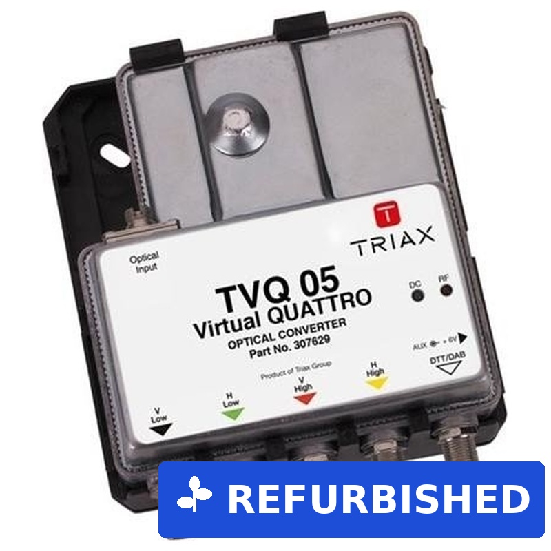 Triax TVQ 05 Quattro Optischer Rückumsetzer 1x SAT + Terr. Teilnehmer-Anzahl: 4 (Quattro Abschlusseinheit-4-fac) (geöffnet)