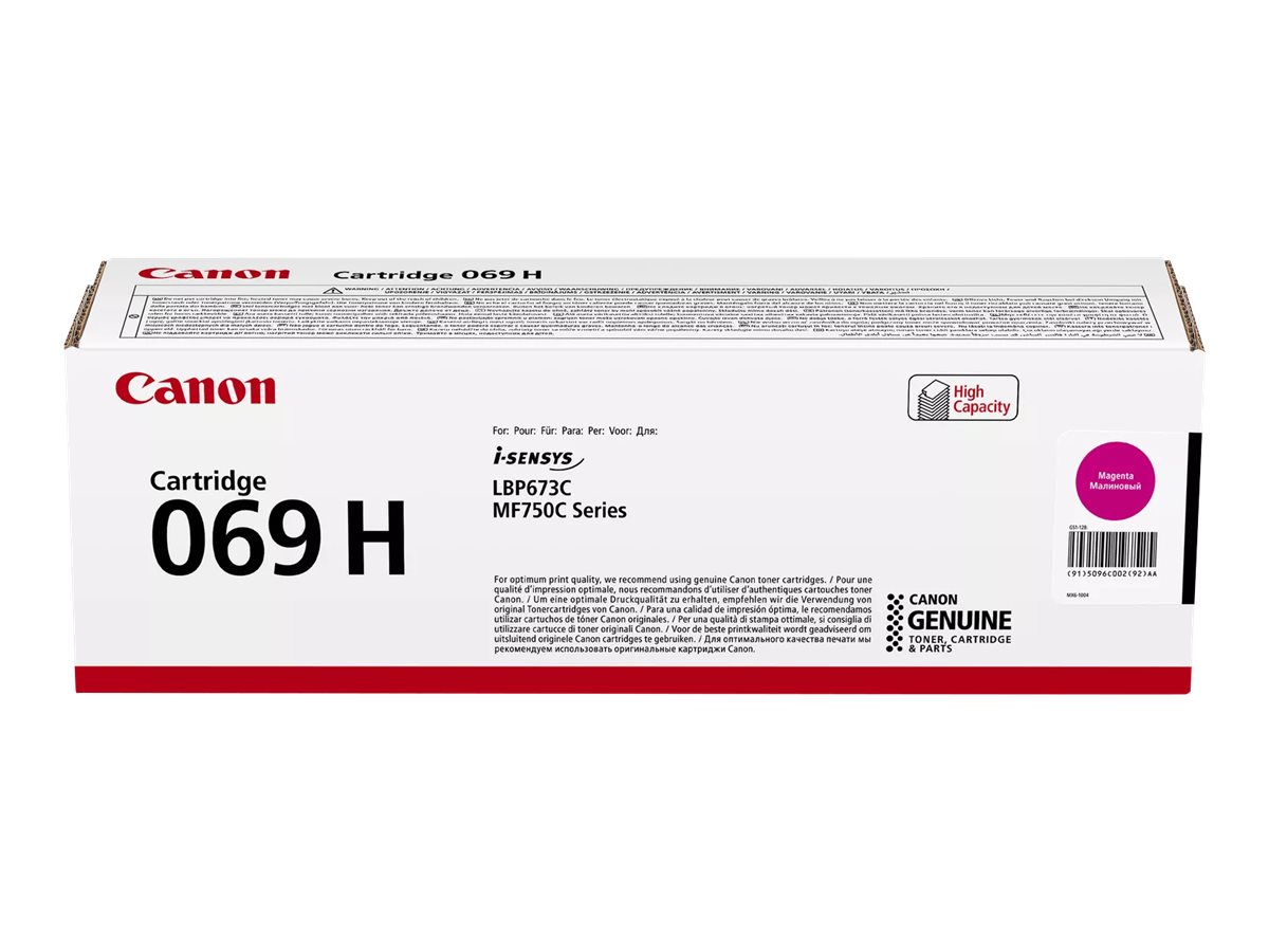 Canon 069H Tonerkartusche Magenta Original Hohe Ergiebigkeit