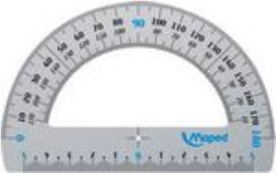 Maped Winkelmesser Halbkreis 180° 12 cm Aluminium