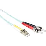 ACT 5 meter LSZH Multimode 50/125 OM3 fiber patch cable duplex with LC and ST connectors. Lc-st 50/125 om3 duplex 5.00m (RL7605)