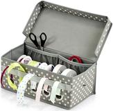 Zeller Geschenkband-Organizer grau/weiß 29.0 x 15.0 12.0 cm (14664)