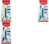 Maped KIDY learn Schreiblern-Tintenroller, sortiert, Blister Schreiblernstift mit löschbarer Tinte, Minenstärke: 0,7 mm, - 1 Stück (229501)