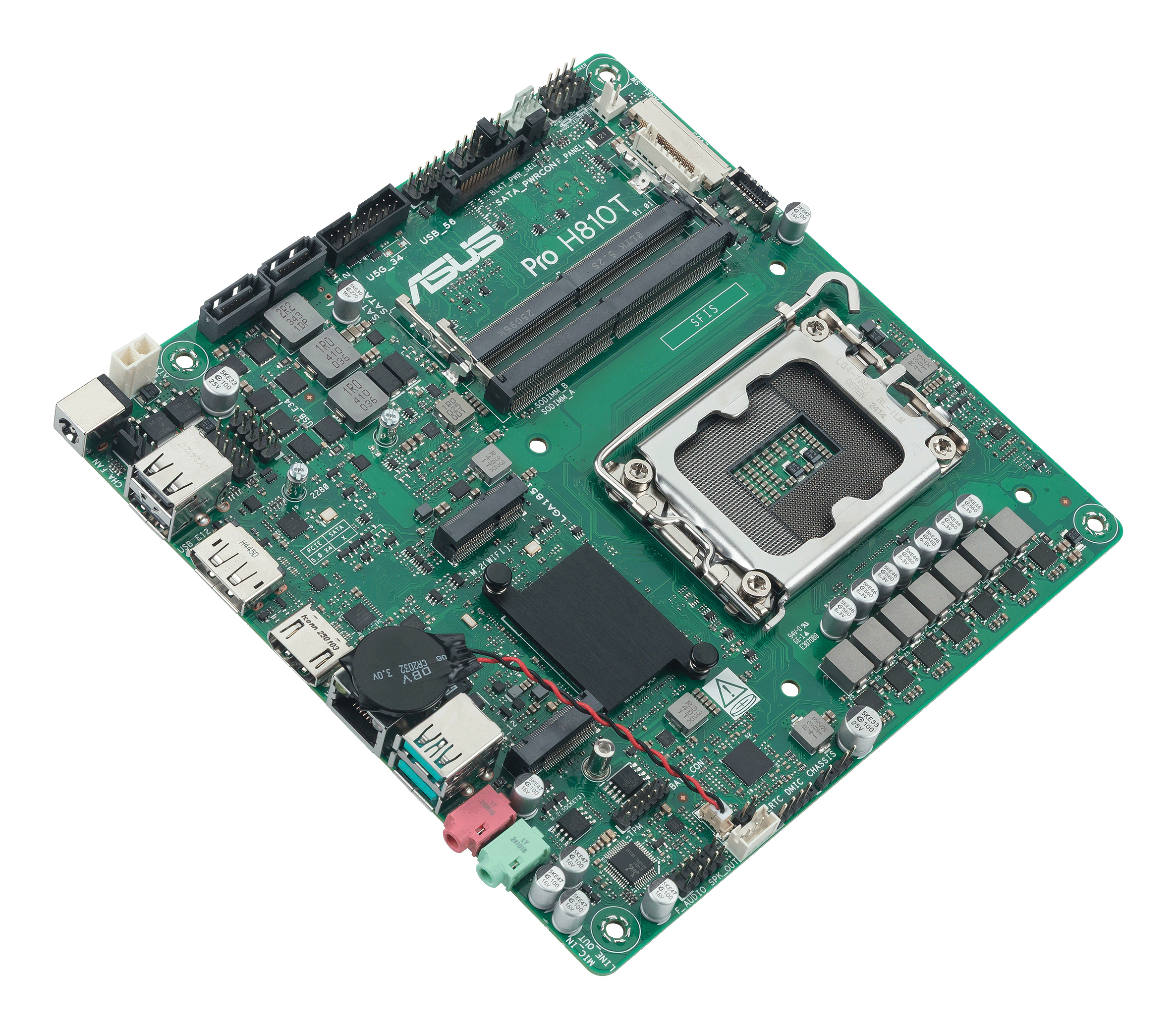 ASUS PRO H810T-CSM Motherboard Thin Mini ITX LGA1851 Intel H810