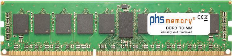PHS-MEMORY 8GB RAM Speicher für Supermicro SuperServer 2027PR-DNCTR DDR3 RDIMM 1600MHz (SP262531)