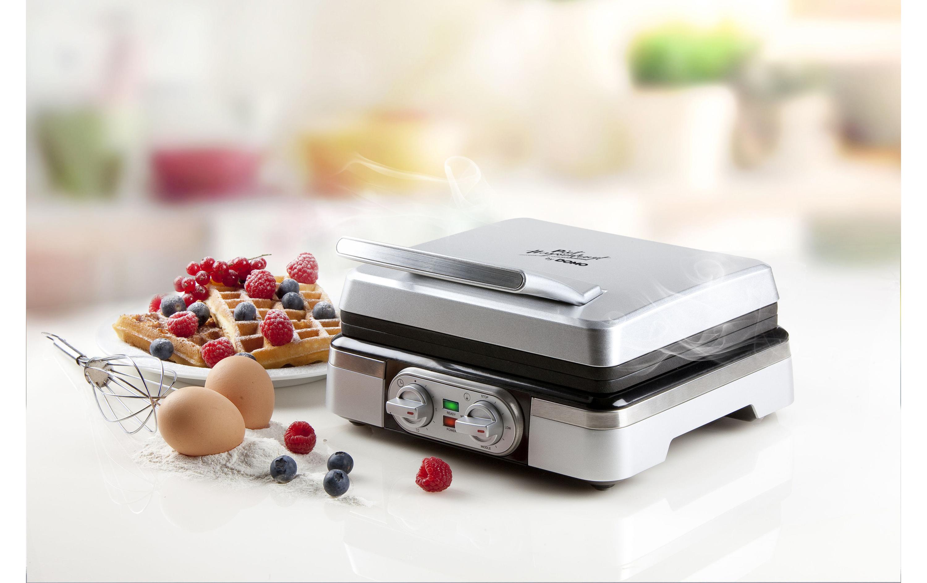 Domo Piet Huysentruyt by DOMO DO9149W Waffeleisen 1400 W Metallisch Silber
